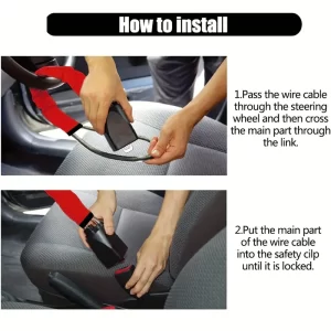 Car Anti-theft Lock Universal Type Car Steering Wheel Lock Car Anti-theft Lock - Image 9