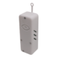 Wi-Fi Jammer Detector full kit showing white detector unit, USB wall adapter, 6ft Micro-USB cable, and 6ft Ethernet cable on white surface